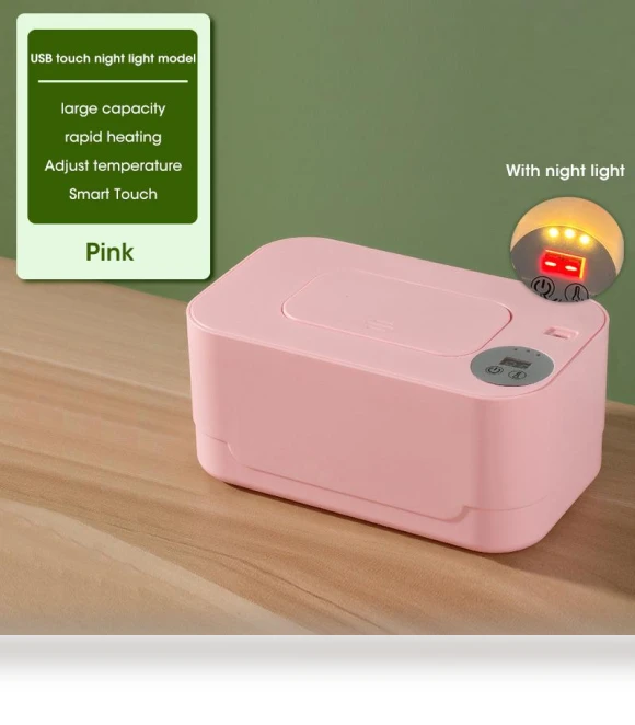 Smart Baby Wipe Warmer With Display Screen — Bathroom Safety Essentials, Stone Home