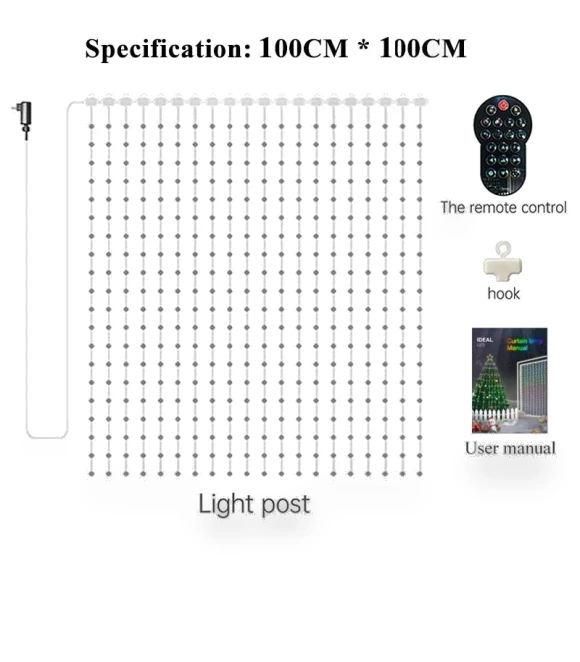 Smart Curtain String Light DIY Picture Text Led Display — String Lights, AE Selection