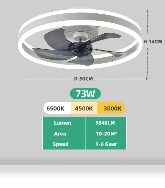 Smart Dimming LED Ceiling Fan with Light — Ceiling Fan Lighting Solutions, Seahorse Home