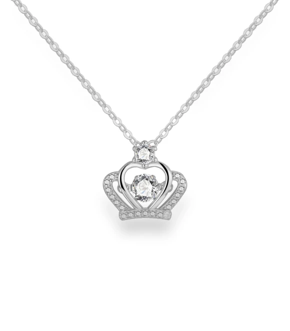 Smart Little Crown Pendant with Beating Heart — Smart Jewelry, Fashion footsteps