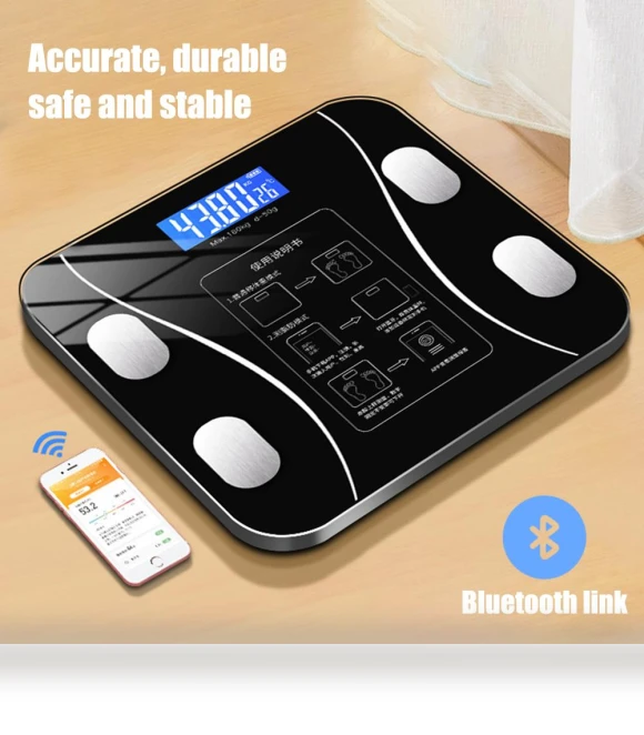 Smart Scale for Body Weight and Fat Percentage — Body Composition Analysis, Vinde Home