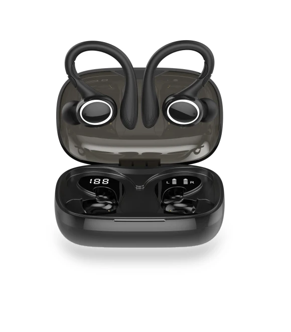 Sports Bluetooth Headset TWS with Hanging Earplug — Bluetooth Headsets, QUEED