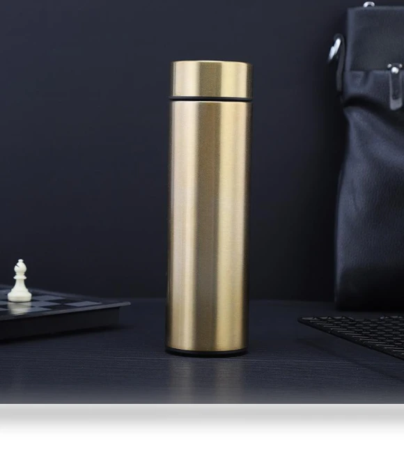Stainless Steel LED Vacuum Thermos Cup — Travel Drinkware, Indoor Furniture