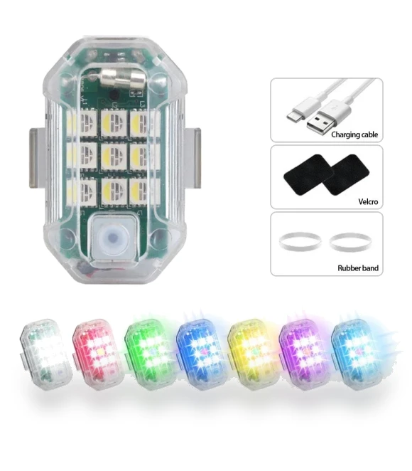 Wireless LED Drone Strobe Light — Vehicle Safety Signals, Rustic Elegance House