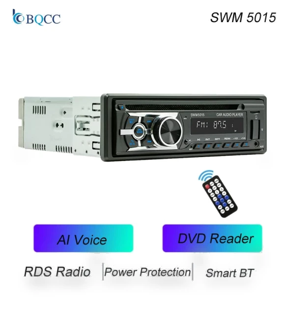 1 Din DVD Player for Car with AI Voice Function — Stereo Receivers, Auto Launcher