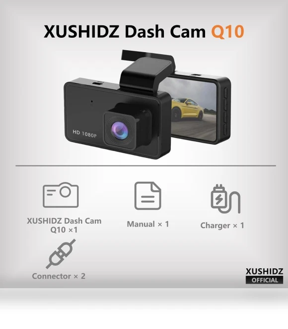 1080P Night Vision Car Dash Cam — Dashboard Cameras, Auto Launcher