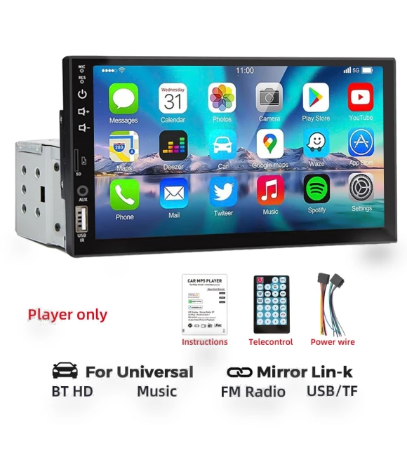 7-inch Car Radio MP5 Multimedia Player — Car Installation Essentials, Auto Launcher