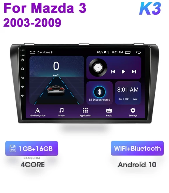 Android 12 Car Radio with GPS Navigation — Stereo Receivers, Auto Accessories Home