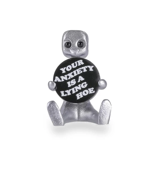 Anxiety Robot Resin Figurine — Executive Desk, yaohengshang