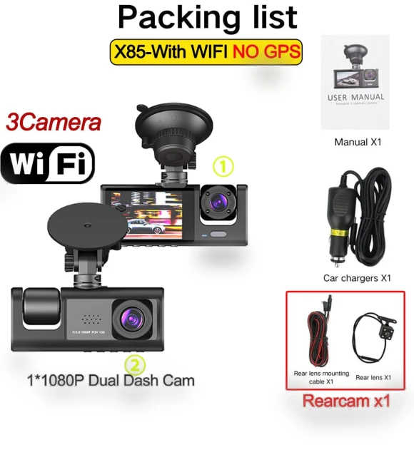 GPS 1080P Dash Cam — Dashboard Cameras, Auto Accessories Home