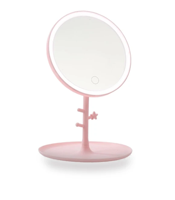 LED Touch Screen Makeup Mirror — Compact & Travel, Light makeup