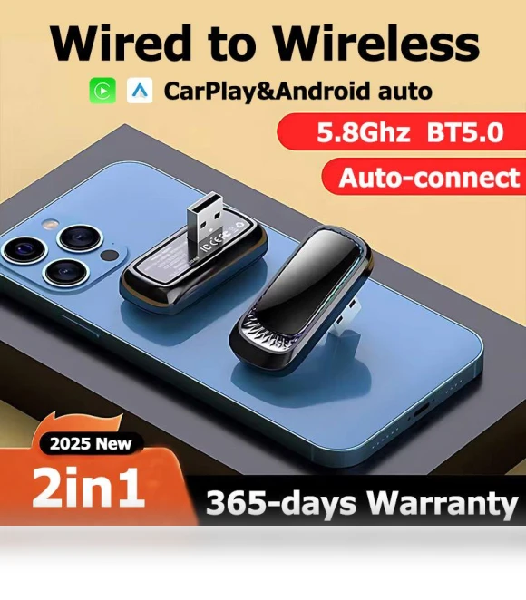 Mini AI Box Carplay & Android Auto Adapter — Car Essentials, Auto Launcher