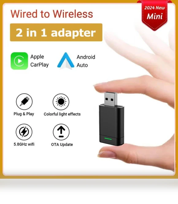 Mini Wireless Carplay Smart Box — Car Accessories & Gadgets, Auto Launcher