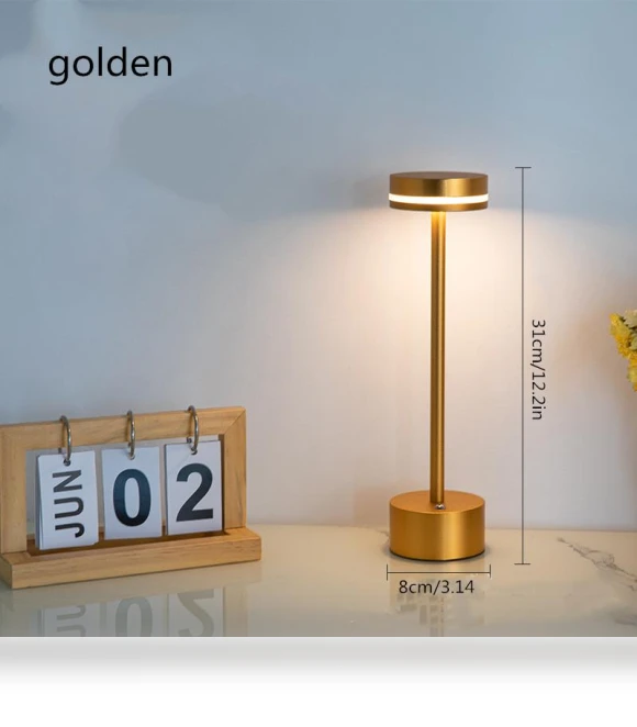 Retro LED Rechargeable Touch Desk Lamp — Desk & Table Lighting, World Auto Parts