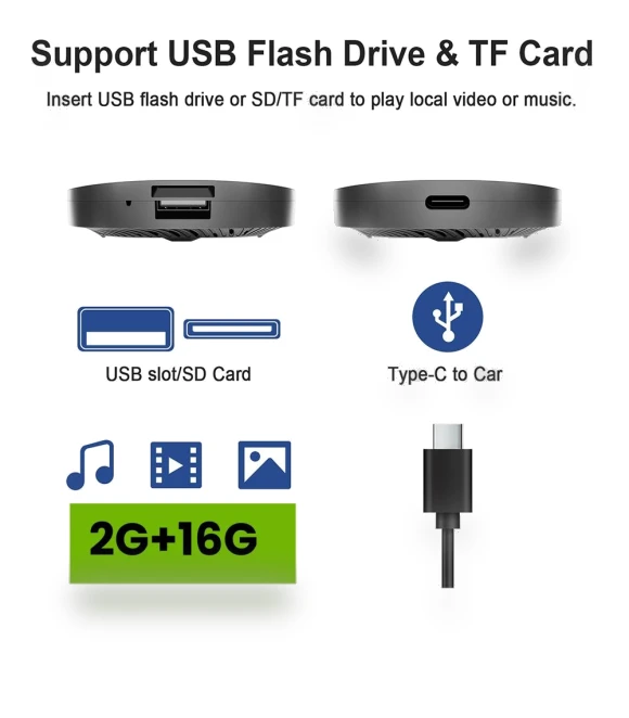 3-in-1 Wireless Carplay and Android Auto Adapter — Stereo Receivers, Auto Accessories Home