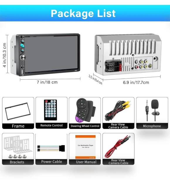 7-inch Touchscreen Car Radio Receiver — Stereo Receivers, ToyousoniC