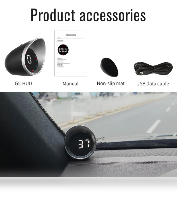 Car Heads-Up Display — Clock, Auto Accessories Home