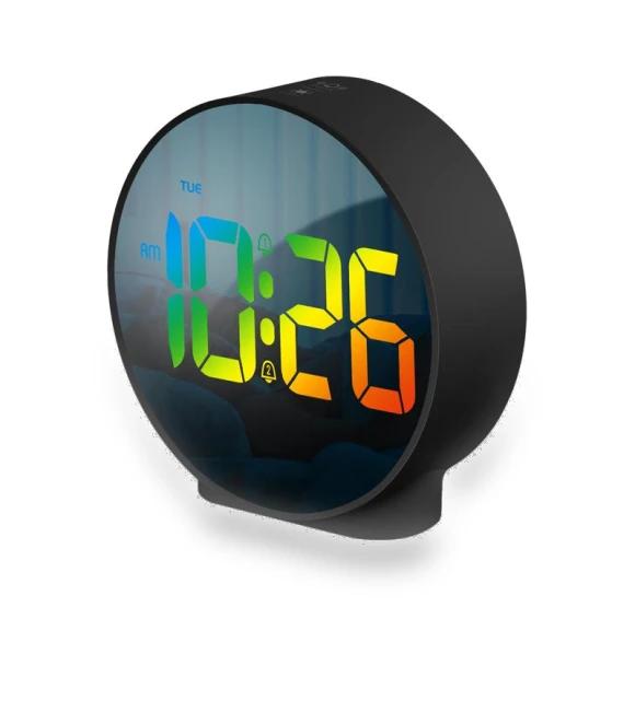 Colorful Mini Digital Alarm Clock with Weekday Display — Alarms & Clocks, DC-HOME-4