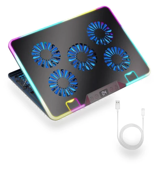 Laptop Cooling Stand with Digital Display — Cooling Pads & Fans, CE