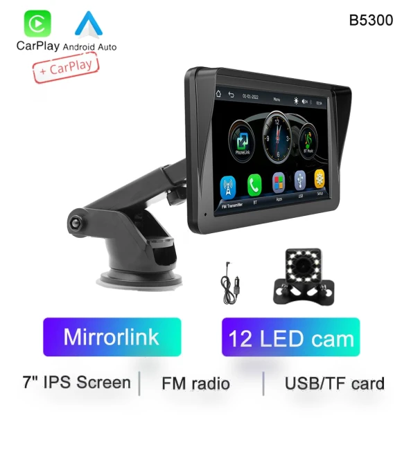 Portable IPS Player Android Auto Carplay — Stereo Receivers, Auto Launcher