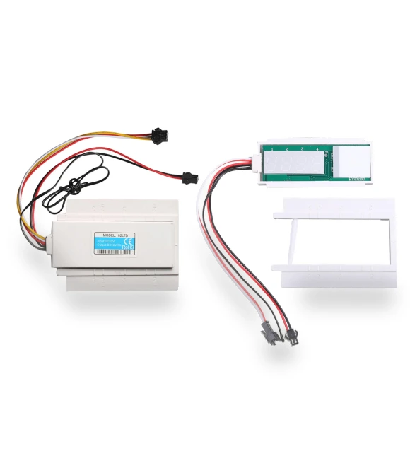 Single Button Touch Sensor with Clock and Temperature Display — Home Climate Control, Wit angel