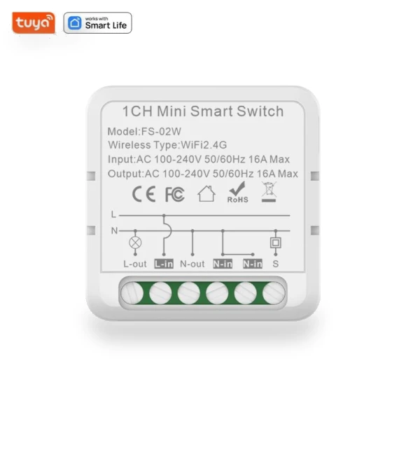 Smart Home WiFi Mini Circuit Breaker Switch — Smart Home Modules, Build My Home