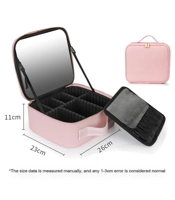 Smart LED Cosmetic Bag with Mirror — Cosmetic Cases, JOHO - CarGear