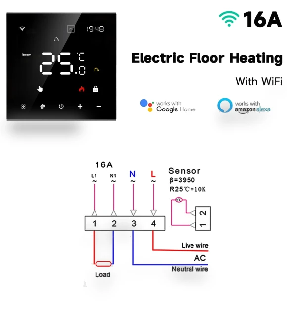 Smart Thermostat for Water Electric Gas Boiler — Home Climate Control, Build My Home