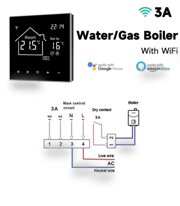 Smart WiFi Thermostat with LCD Touch Screen — Home Climate Control, HIMO Group