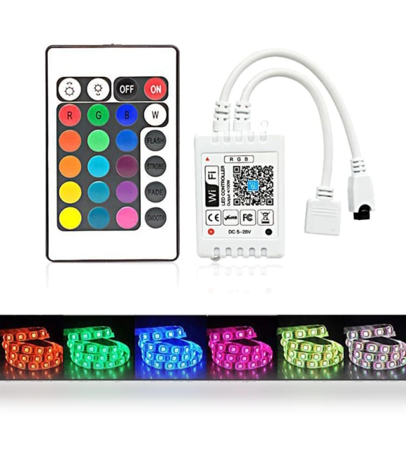 Wi-Fi LED RGB Controller with IR Remote — Remote Controls, Super Star Mall
