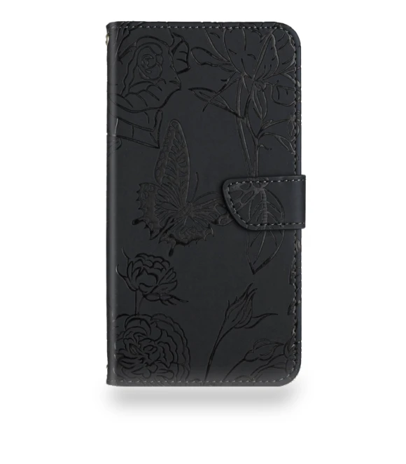 Skin Feel Butterfly Embossed Flip Leather Phone Case — Basic Cases, Honor