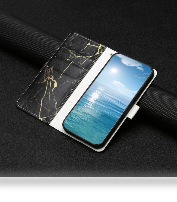 Marble Pattern Leather Phone Case for Honor X7C 4G / 200 Smart — Basic Cases, Honor