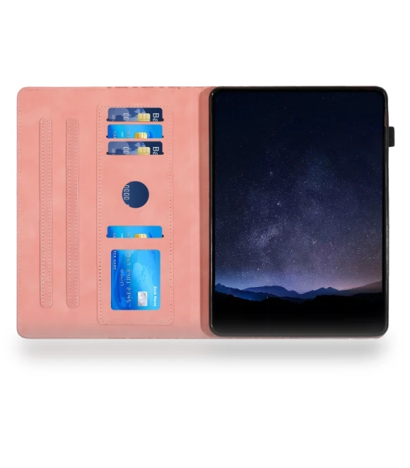 Building Blocks Embossed Leather Smart Tablet Case for iPad 10th Gen 10.9 2022 — Keyboard Cases