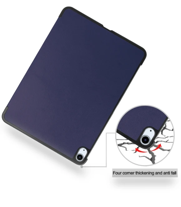 3-Fold Holder Smart Leather Tablet Case for iPad Air 13 2024 — Protective Cases, Custer