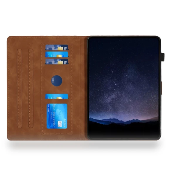 Building Blocks Embossed Leather Smart Tablet Case for iPad mini 6 / mini 2024 — Keyboard Cases