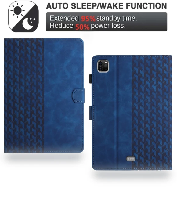 Building Blocks Embossed Leather Smart Tablet Case for iPad Pro 11 & Air 10.9 — Cases