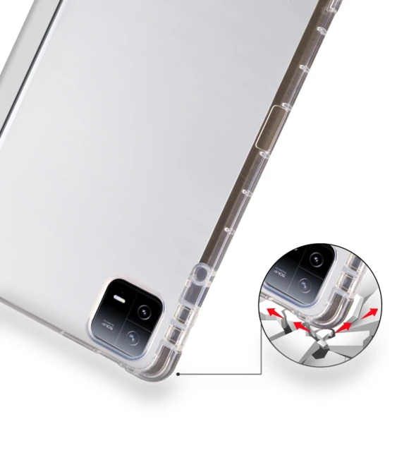 3-fold Clear TPU Smart Leather Tablet Case for iPad Pro 11 2024 with Pen Slot — Cases
