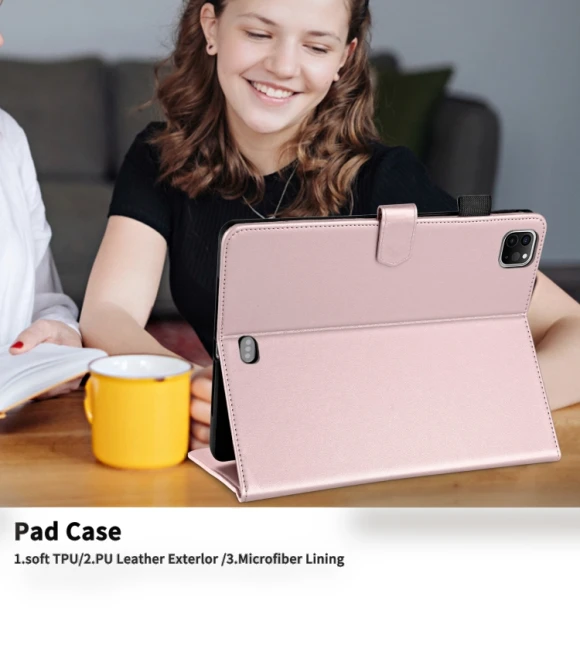 Rhombus Lattice Leather Smart Tablet Case for iPad Pro 12.9 — Keyboard Cases