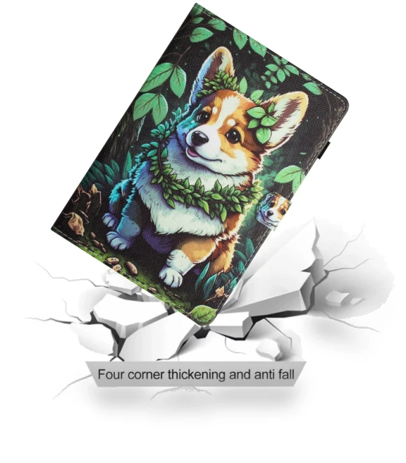 Colored Drawing Stitching Leather Smart Case for Kindle Paperwhite 12th Gen 2024 — Protective Cases, Amazon