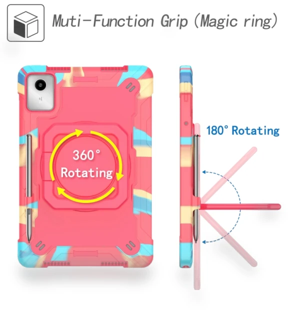 Handle Robot Silicone Hybrid PC Tablet Case for Lenovo Tab M11/Xiaoxin Pad 11 2024 — Keyboard Cases, Lenovo