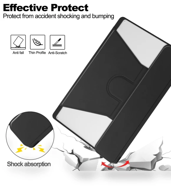 360 Rotation Transparent Smart Leather Case with Keyboard for Tablets — Keyboard Cases, Lenovo