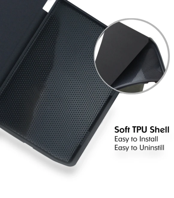 Retro Skin-feel Leather Smart Tablet Case for Pocketbook InkPad 4/Color2/3/PB743 — Protective Cases, Pocketbook