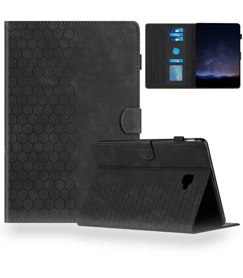 Honeycomb Embossed Leather Smart Tablet Case for Samsung Galaxy Tab A 10.1 2016 — Keyboard Cases, Samsung