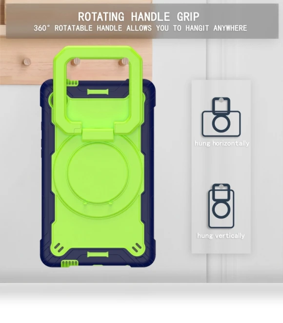 Handle Robot Silicone Hybrid PC Tablet Case for Samsung Galaxy Tab A9 — Cases, Samsung
