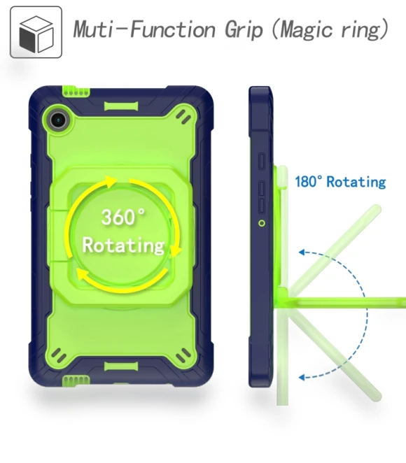 Handle Robot Silicone Hybrid PC Tablet Case for Samsung Galaxy Tab A9 — Cases, Samsung