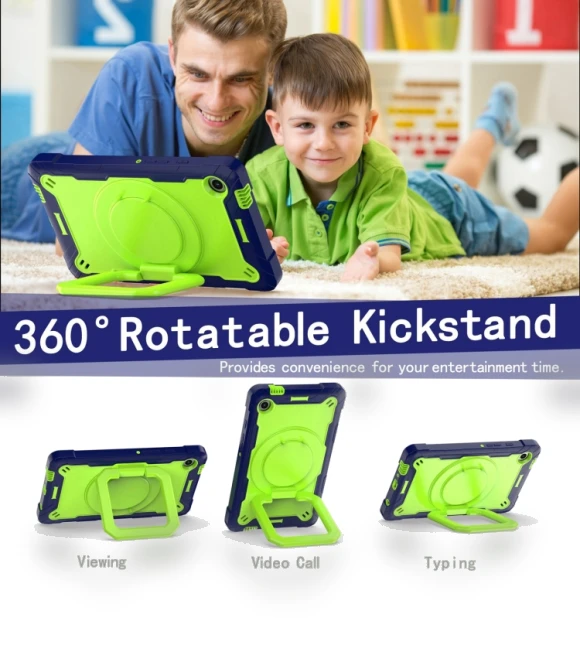 Handle Robot Silicone Hybrid PC Tablet Case for Samsung Galaxy Tab A9 — Cases, Samsung