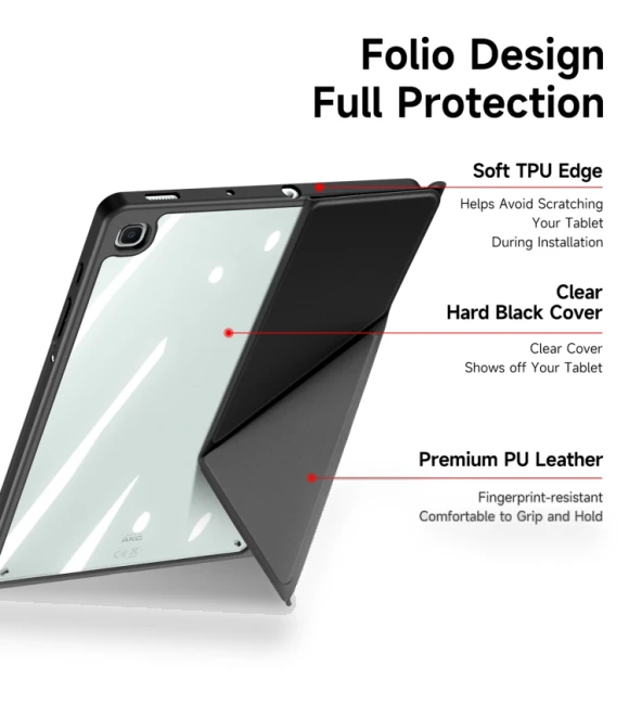 Smart Leather Tablet Case for Samsung Galaxy Tab S6 Lite 2024 — Keyboard Cases, DUX DUCIS