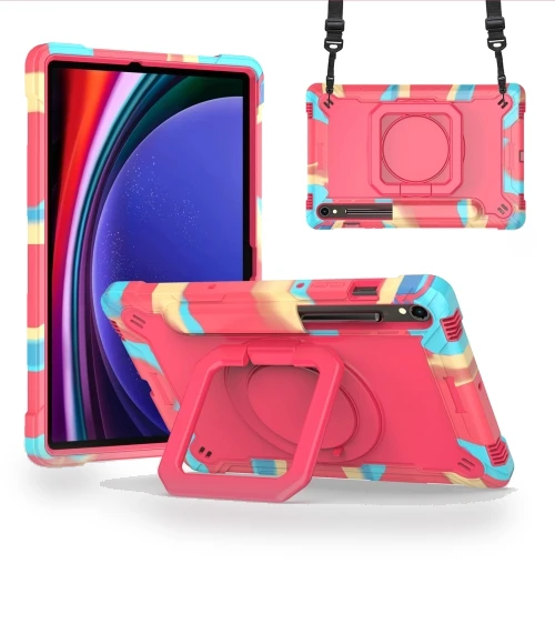 Handle Robot Silicone Hybrid PC Tablet Case for Samsung Galaxy Tab S9 FE / S9 — Cases, Samsung