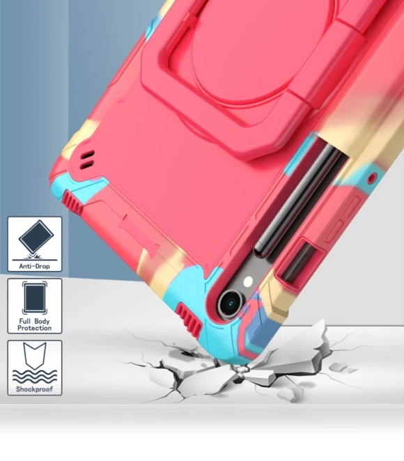 Handle Robot Silicone Hybrid PC Tablet Case for Samsung Galaxy Tab S9 FE / S9 — Cases, Samsung