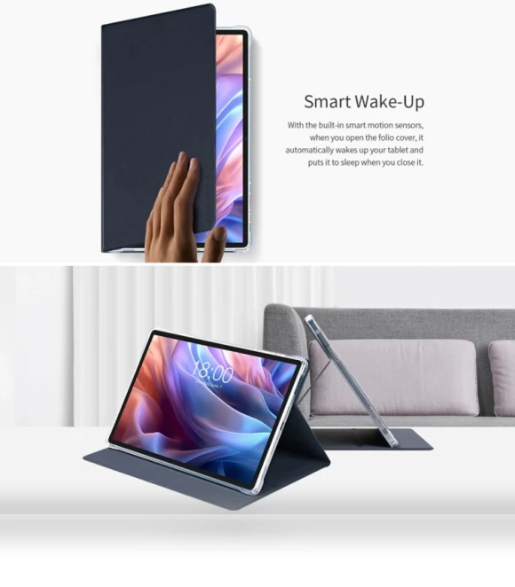 Anti-slip Texture Smart Tablet Leather Folio Case — Keyboard Cases, Teclast